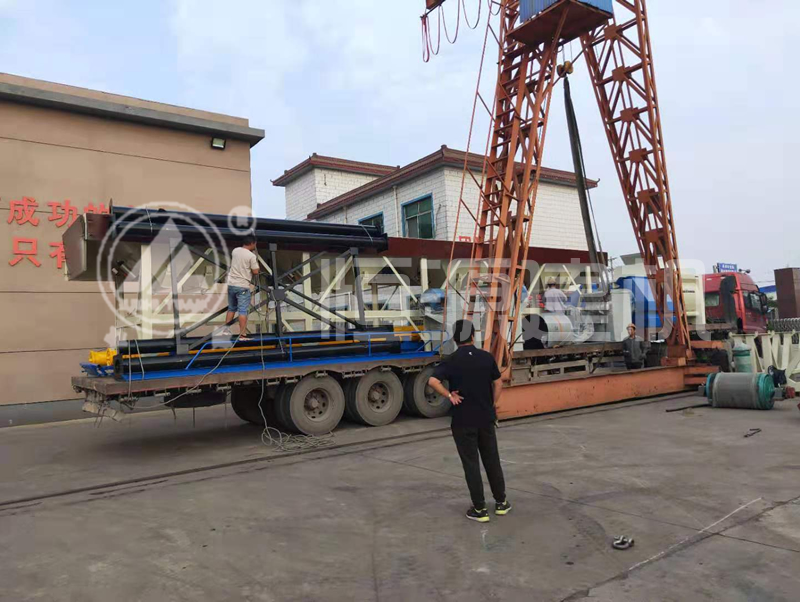 恒源建機HZS90攪拌站裝車完畢,發往周口